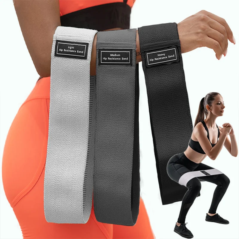 New Fabric Resistance Hip Booty Bands Glute Thigh Elastic Workout Squat Circle Stretch Fitness Strips Loops Yoga Gym Equipment