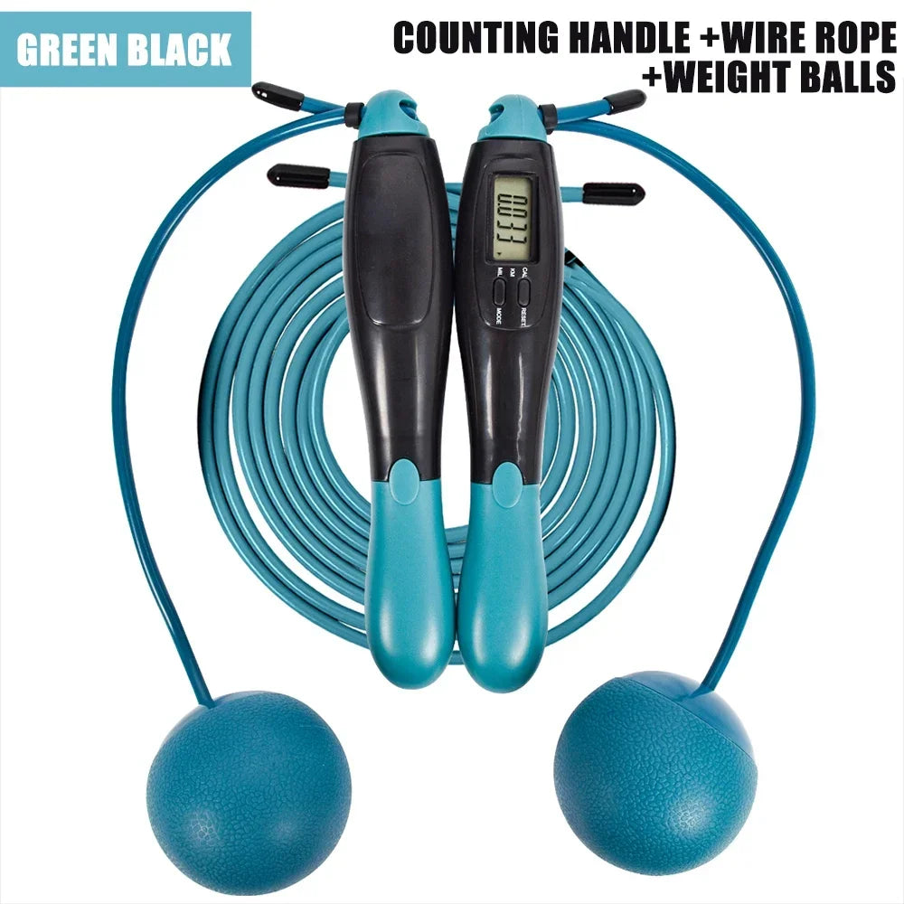 Jump Rope Wireless or Steel Wire Skipping Rope ABS Handle Exercise Jumping Rope Fitness Workout Training Home Sport Equipment