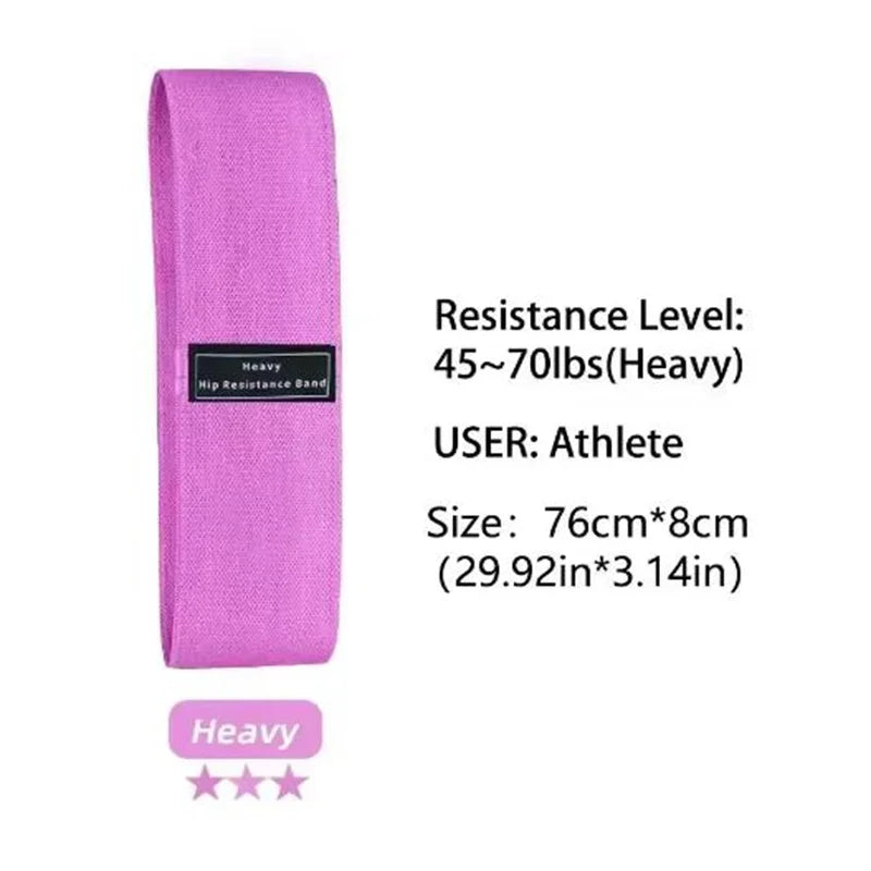 Fabric Resistance Hip Booty Bands Glute Thigh Elastic Workout Squat Circle Stretch Fitness Strips Loops Yoga Gym Equipment 3Pcs