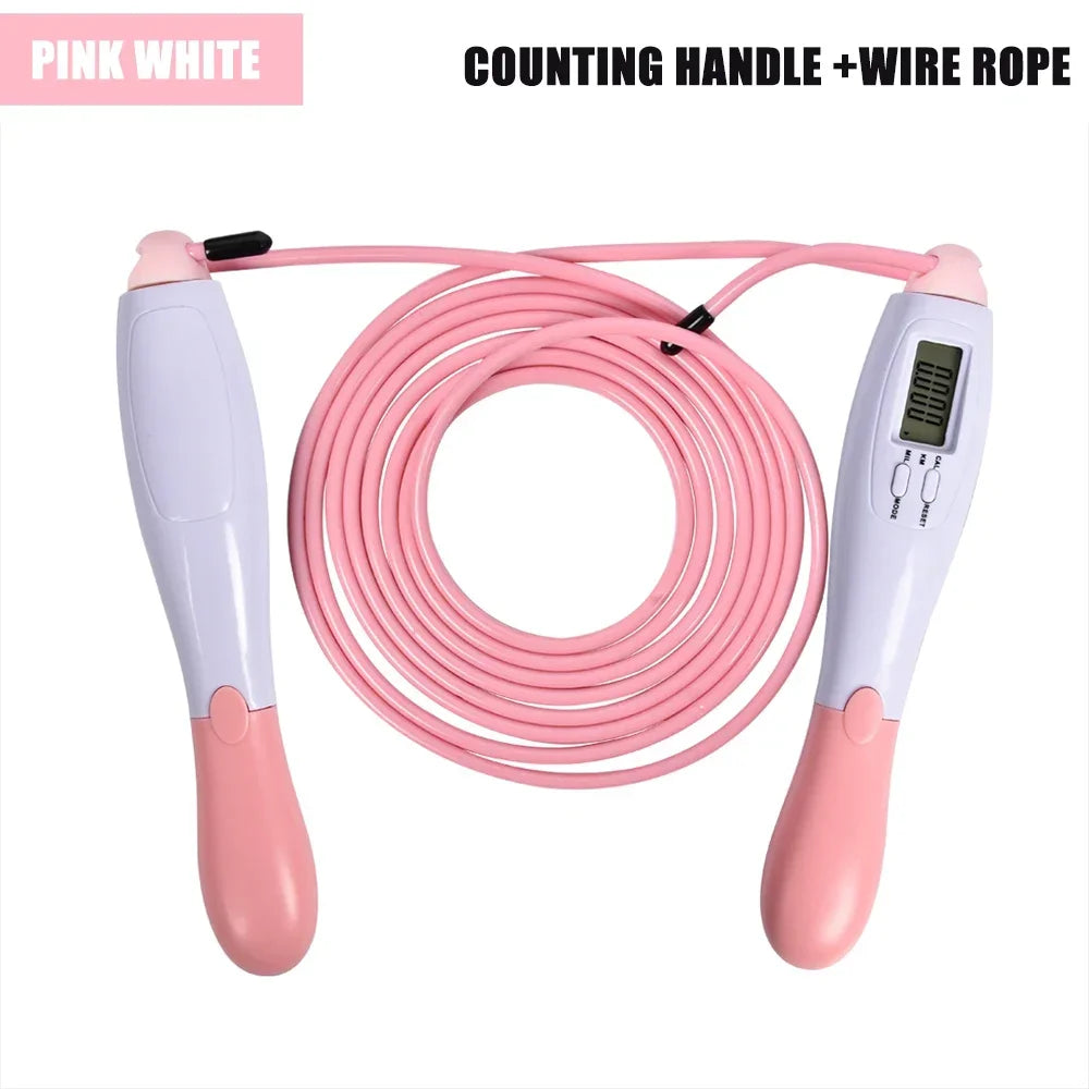Jump Rope Wireless or Steel Wire Skipping Rope ABS Handle Exercise Jumping Rope Fitness Workout Training Home Sport Equipment