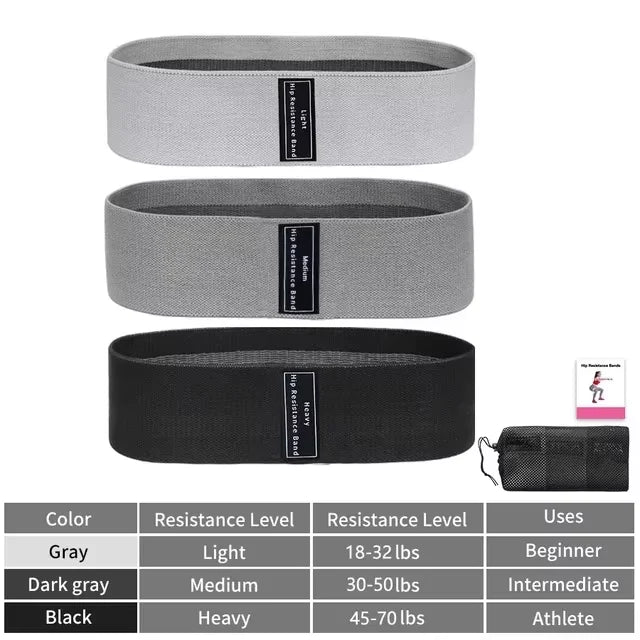 New Fabric Resistance Hip Booty Bands Glute Thigh Elastic Workout Squat Circle Stretch Fitness Strips Loops Yoga Gym Equipment