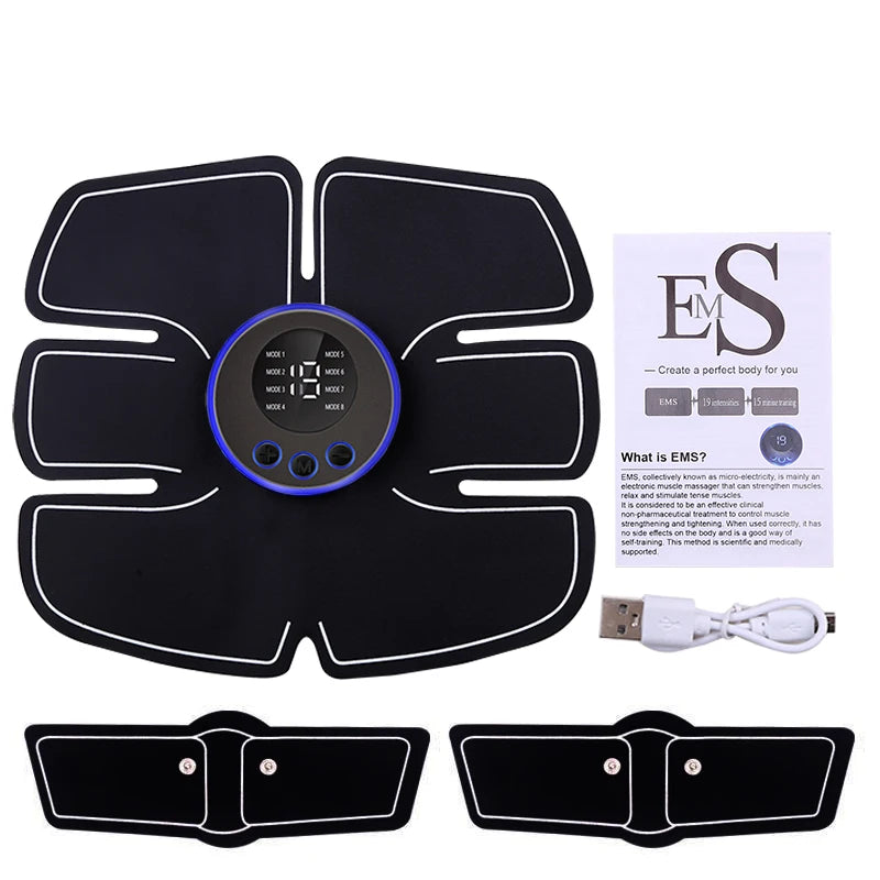 Fitness Abdominal Massage Stimulator Abdominal Muscle Trainer Vibration Body Slimming Machine Abdominal Muscle Patch