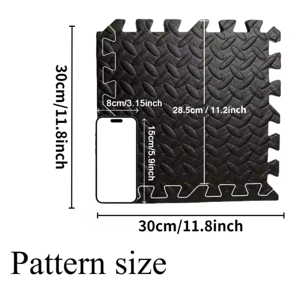 16 Piece Fitness Yoga Mat Soft EVA Foam Puzzle Mat Non Slip Interlocking Gym Mat Protective Mat for Fitness Equipment