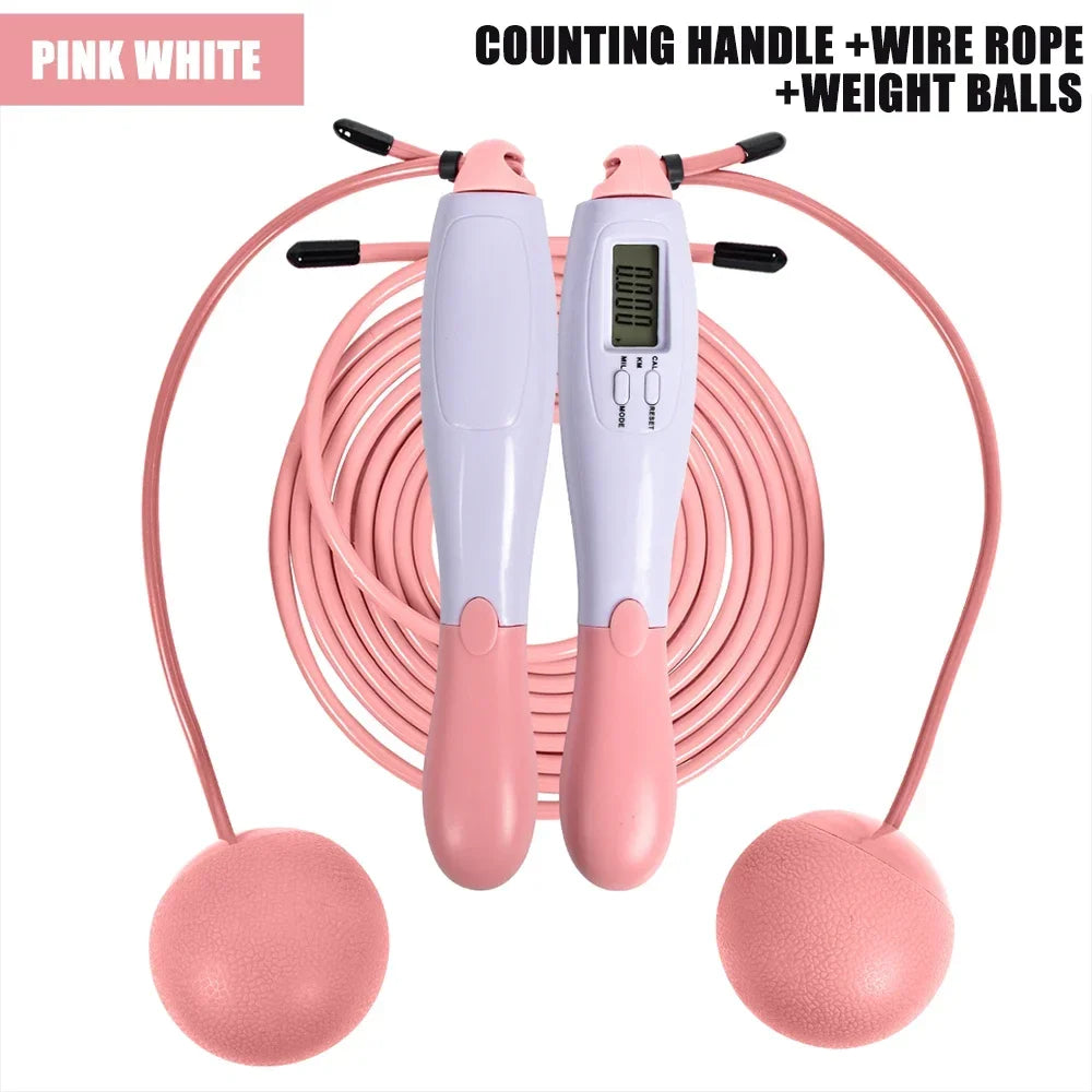 Jump Rope Wireless or Steel Wire Skipping Rope ABS Handle Exercise Jumping Rope Fitness Workout Training Home Sport Equipment
