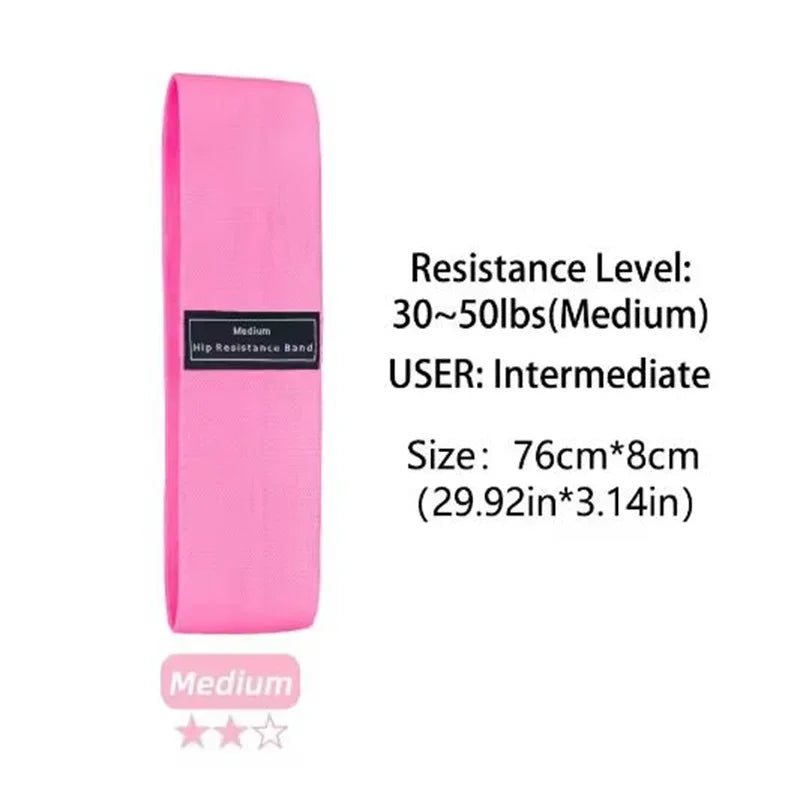 Fabric Resistance Hip Booty Bands Glute Thigh Elastic Workout Squat Circle Stretch Fitness Strips Loops Yoga Gym Equipment 3Pcs