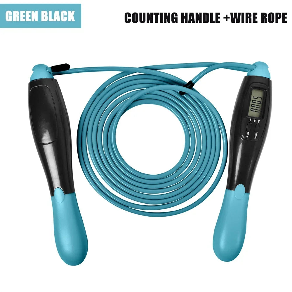 Jump Rope Wireless or Steel Wire Skipping Rope ABS Handle Exercise Jumping Rope Fitness Workout Training Home Sport Equipment