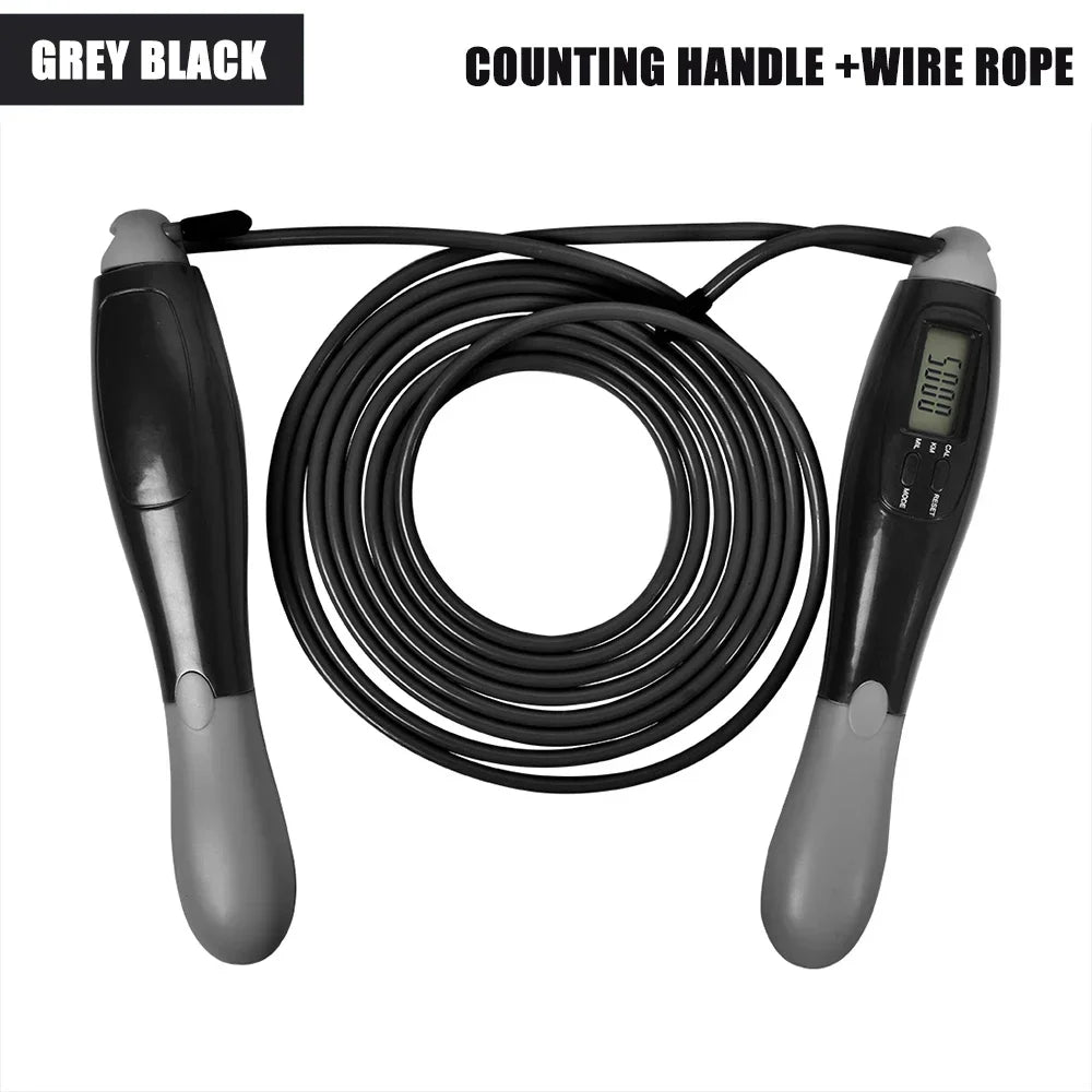Jump Rope Wireless or Steel Wire Skipping Rope ABS Handle Exercise Jumping Rope Fitness Workout Training Home Sport Equipment