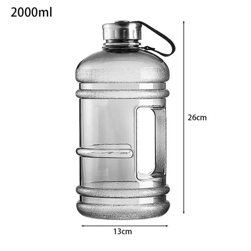 1Pc Gallon Bottle Water Bottle Portable Sports Drink Bottle Training Sports Workout Outdoor Gym Large Capacity Shaker Bottle